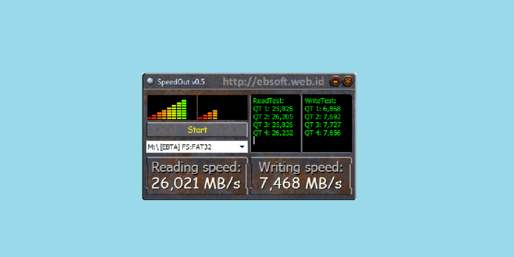 SpeedOut USB Speed Test Software
