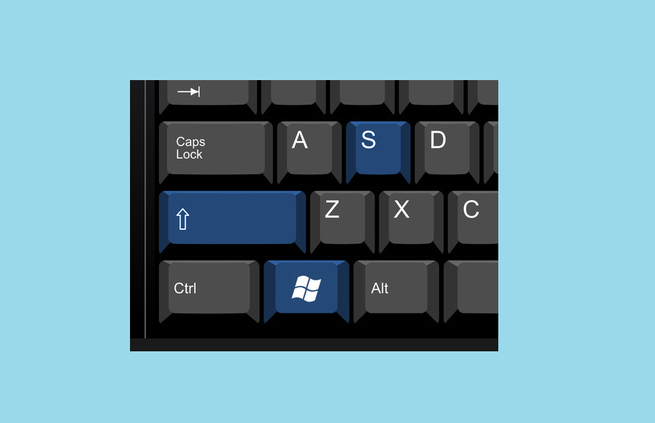 Windows key + shift S