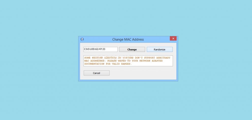 Change MAC Address Changer