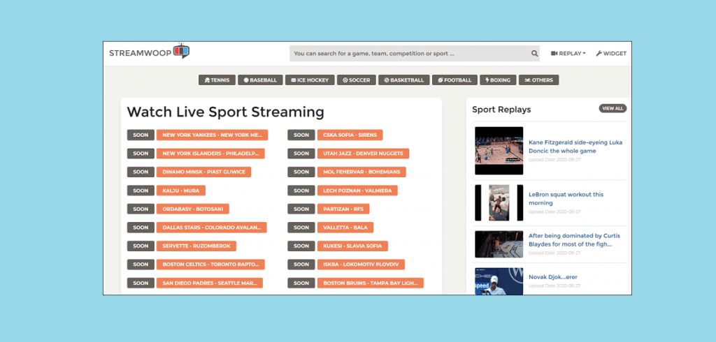 10 Best Sites Like Sportsbay Watch Free Live Sports Streams Online