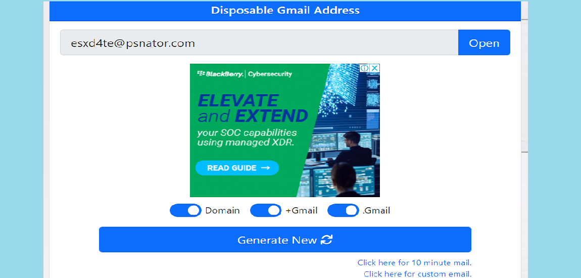 Emailnator is one alternative to gmail temporary service